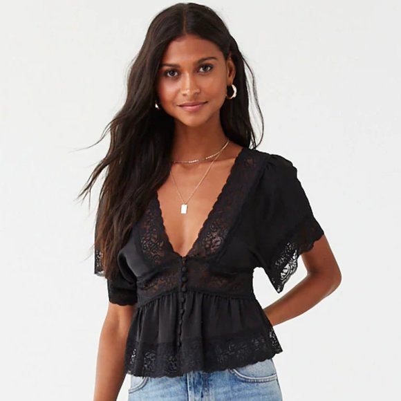 Tops - Summer Satin/Lace Top